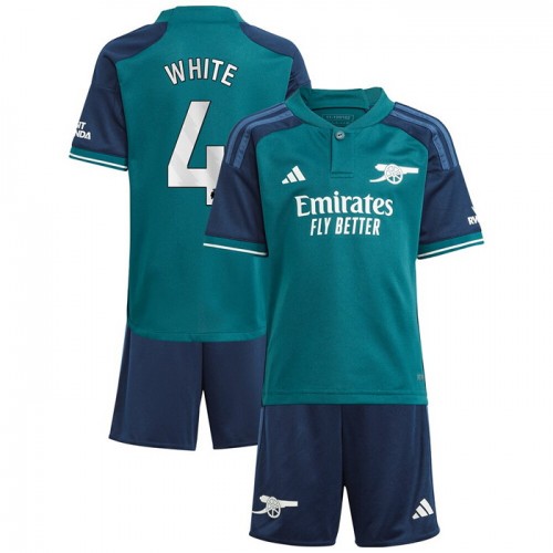 Conjunto Arsenal White 4 Equipamento Terceiro 2023-24 - Criança Conjunto Arsenal White 4 Equipamento Terceiro 2023-24 - Criança